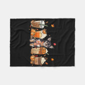 Herfst Coffee Pumpkin Spice Latte Iced Autumn Chih Fleece Deken (Voorkant (Horizontaal))