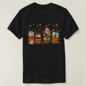 Herfst Coffee Pumpkin Spice Latte Iced herfst Guin T-shirt (Design voorkant)