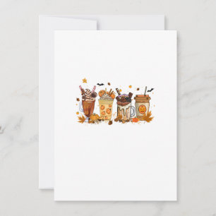 Herfst Coffee Pumpkin Spice Latte Thanksgiving Cof Kaart