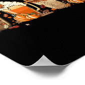 Herfst Coffee Pumpkin Spice Latte Warm Cozy Aut Poster (Hoek)