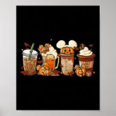 Herfst Coffee Pumpkin Spice Latte Warm Cozy Aut Poster (Voorkant)
