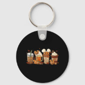 Herfst Coffee Pumpkin Spice Latte Warm Cozy Aut Sleutelhanger (Voorkant)
