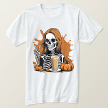 Herfst Coffee Skeleton Halloween