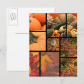 Herfst Collage Briefkaart (Voorkant / Achterkant)