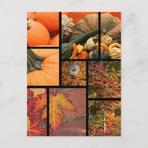 Herfst Collage Briefkaart
