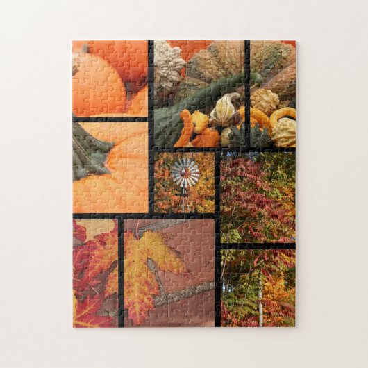 Herfst Collage Legpuzzel (Verticaal)