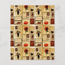 Herfst collage scrapboek achtergrondpapier