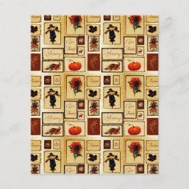 Herfst collage scrapboek achtergrondpapier