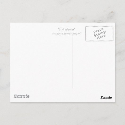 Herfst collectie briefkaart (Achterkant)