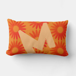 Herfst Collectie Bright Floral Pattern Monogram Kussen