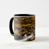 Herfst Color Jefferson Brook | Witte bergen Mok (Voorkant links)