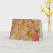 Herfst Colored Flowers Kaart (Gele Bloem)