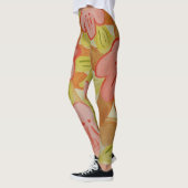 Herfst Colored Flowers Leggings (Links)