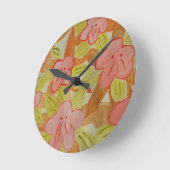 Herfst Colored Flowers Ronde Klok (Hoek)