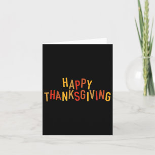 Herfst Colour Cute Schattig Happy Thanksgiving Des Kaart