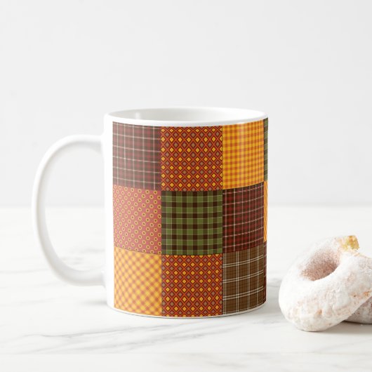 Herfst Comfort Quilt Koffiemok (Met donut)