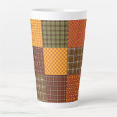 Herfst Comfort Quilt Latte Mok (Voorkant)