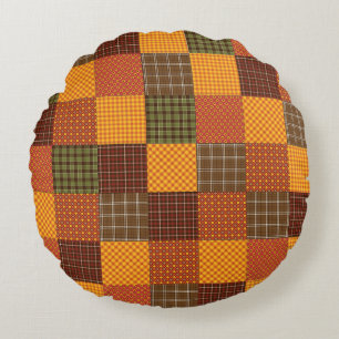 Herfst Comfort Quilt Rond Kussen