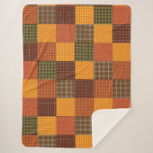 Herfst Comfort Quilt Sherpa Deken (Voorkant)
