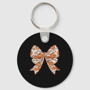 Herfst Coquette Bow Herfst Pompoen Thanksgivin Sleutelhanger
