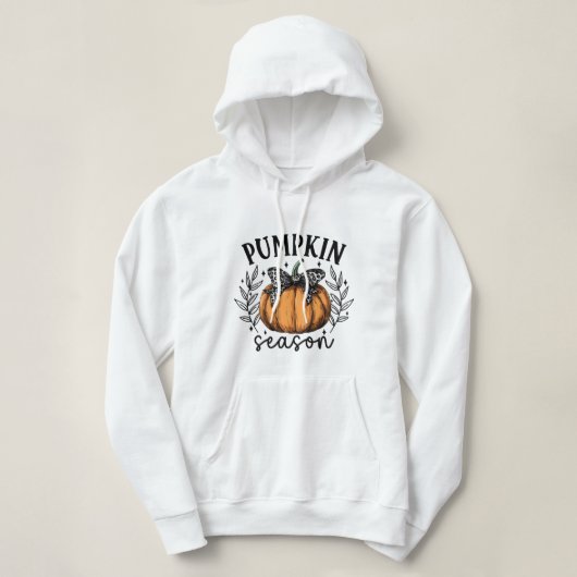Herfst Coquette Pompoenseizoen Hoodie (Design voorkant)