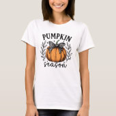 Herfst Coquette Pumpkin Seizoen T-shirt (Voorkant)