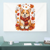 Herfst Corgi Hond Knus Spandoek (Beurs)