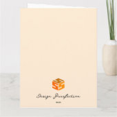 Herfst Cornucopia Kaart (Achterkant)