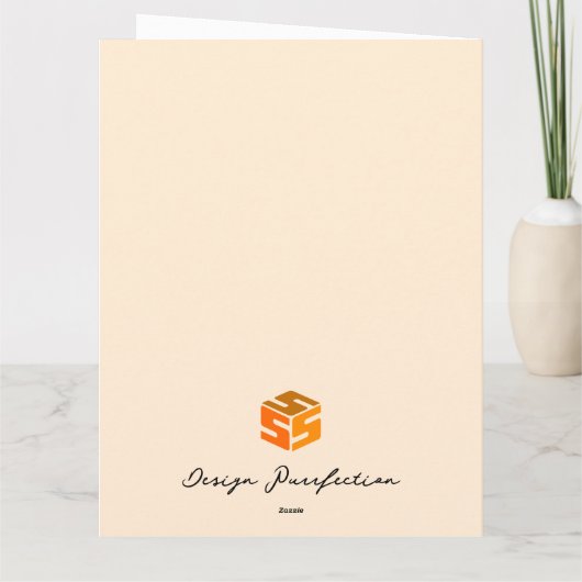 Herfst Cornucopia Kaart (Achterkant)