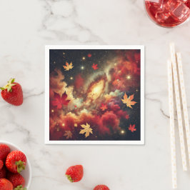 Herfst Cosmic Cloudy Nebula Découpage Napkins Servet