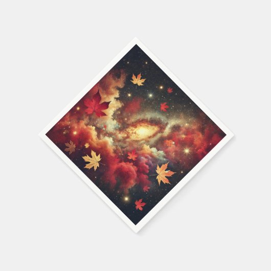 Herfst Cosmic Cloudy Nebula Découpage Napkins Servet (Hoek)