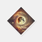 Herfst Cosmic Harvest Moon Découpage Napkins Servet (Hoek)