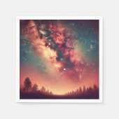 Herfst Cosmic Melkweg Galaxy Découpage Napkins Servet (Voorkant)