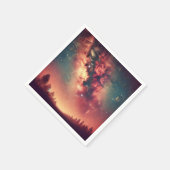 Herfst Cosmic Melkweg Galaxy Découpage Napkins Servet (Hoek)