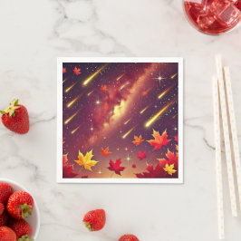 Herfst Cosmic Meteor Shower Decoupage Servetten