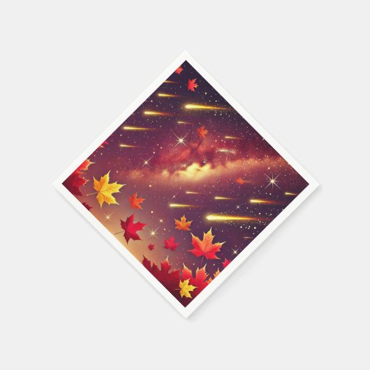 Herfst Cosmic Meteor Shower Decoupage Servetten (Hoek)