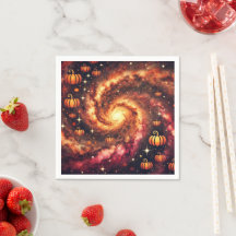 Herfst Cosmic Pumpkin Spice Découpage Napkins
