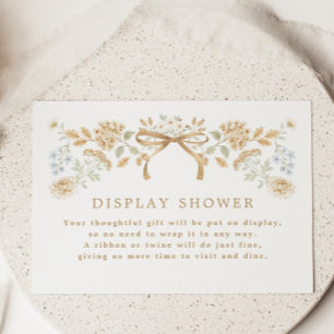 Herfst Cottage Bruidsdouche Display Shower Informatiekaartje