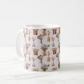 Herfst Cottage Farmhouse Thanksgiving Floral Coppe Koffiemok (Voorkant links)