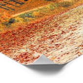 Herfst Cottage Kantoor Bestemming Bestemming Poster (Hoek)