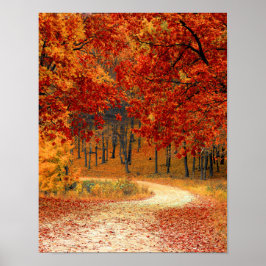 Herfst Cottage Kantoor Bestemming Bestemming Poster