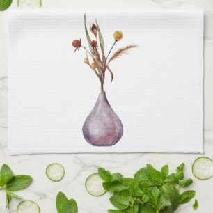 Herfst Cottage Pampas Floral Botanical Kitchen Tow Theedoek