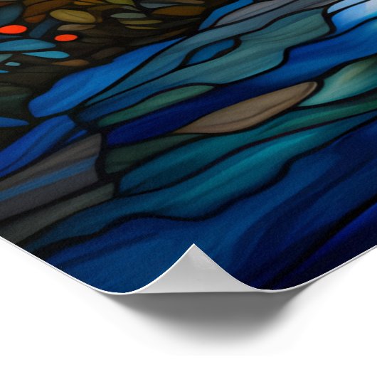 Herfst Cottage Poster (Hoek)