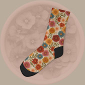 Herfst Cottagecore Bloemen Sokken