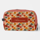 Herfst Cottagecore Bloemen Toilettasje (Voorkant)