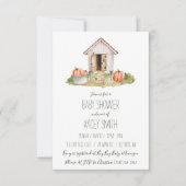 Herfst Cottcore Chicken Coop Garden Baby shower Kaart (Voorkant)