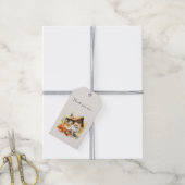 Herfst Country Cottage Cat Cadeaulabel (Met Touw)