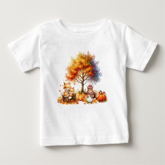 Herfst Country Woodlands T-shirt (Voorkant)
