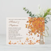 Herfst Couples Shower Fotouitnodiging Kaart (Staand voorkant)