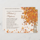 Herfst Couples Shower Fotouitnodiging Kaart (Voorkant / Achterkant)